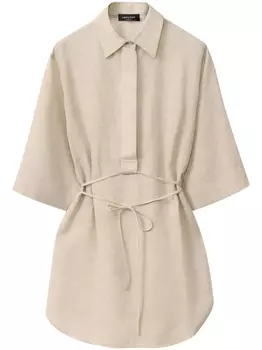 Рубашка с завязками Fabiana Filippi, нейтральный