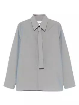 Рубашка с завязками Jil Sander, серый
