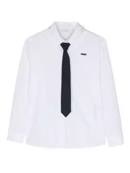 Рубашка с завязками Monnalisa, белый