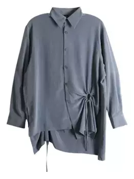 Рубашка с завязками на кулиске Y's, синий