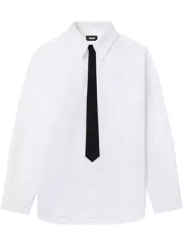 Рубашка с завязками We11done, белый