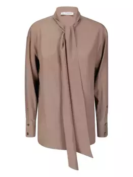 Рубашка с завязкой на шее ALBERTO BIANI, нейтральный