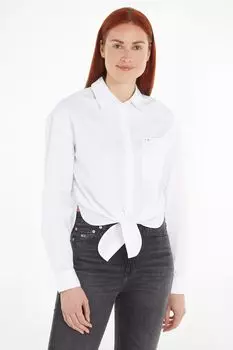 Рубашка с завязкой спереди Tommy Jeans, белый