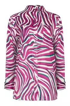 Рубашка с зебровым атласом Long Tall Sally, фиолетовый