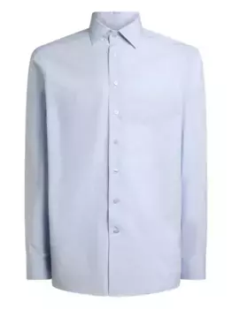Рубашка с жаккардовым цветочным узором ETRO, синий