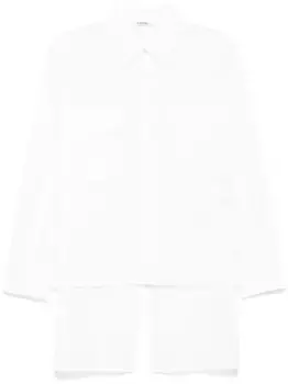 Рубашка с жатым эффектом Yohji Yamamoto, белый