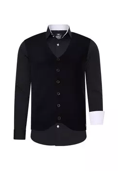 Рубашка с жилетом RUSTY NEAL, черный