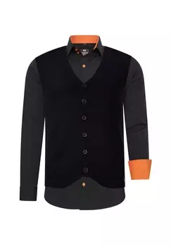 Рубашка с жилетом RUSTY NEAL, черный