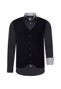 Рубашка с жилетом RUSTY NEAL, черный