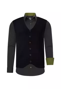 Рубашка с жилетом RUSTY NEAL, черный