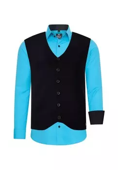 Рубашка с жилетом RUSTY NEAL, синий