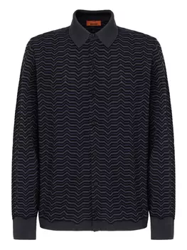 Рубашка с зигзагом Missoni, синий