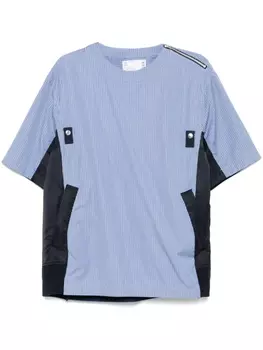 Рубашка sacai halo-stripe, синий