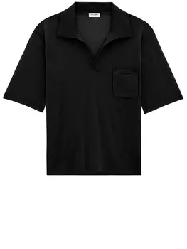 Рубашка Saint Laurent Cassandre polo, черный