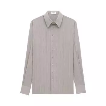Рубашка Saint Laurent Stripe Long-Sleeve Shirt 'Grey/White Rust', белый