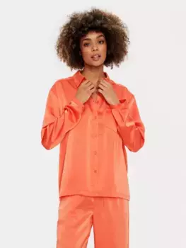 Рубашка Saint Tropez Dinne Satin, цвет tigerlily