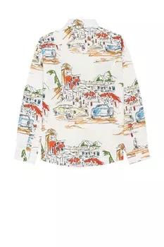 Рубашка Саймона Jacquemus, цвет Print Capri Cars White