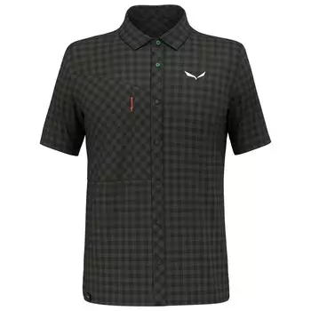 Рубашка Salewa Puez Dry S/S Shirt, цвет Dark Olive