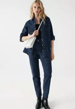 Рубашка Salsa Jeans с длинными рукавами, синий