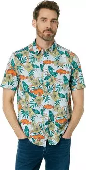 Рубашка Salty Crew Rock Piles Short Sleeve Woven, цвет Light Blue