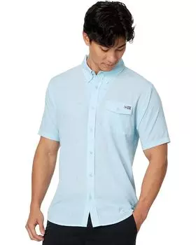 Рубашка Salty Crew Sailfin Perforated Woven, цвет Sea Blue