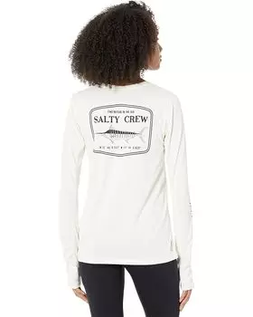 Рубашка Salty Crew Stealth Pinnacle Crew Sunshirt, белый