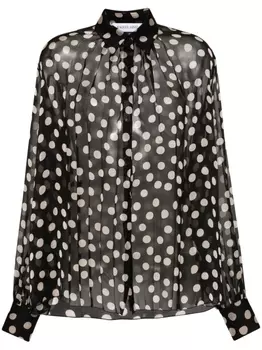 Рубашка Samantha в горох Raquel Diniz, черный