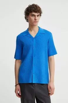 Рубашка Samsoe Samsoe, синий