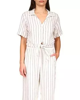 Рубашка Sanctuary Ocean Linen Blend, цвет Marina Stripe