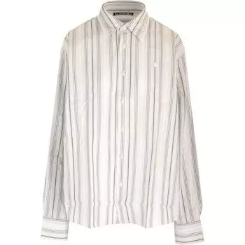 Рубашка Sarlie в полоску с длинными рукавами Acne Studios, белый