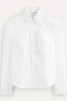 Рубашка Saski из эластичного хлопка Boden, белый