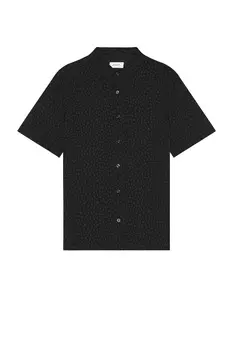 Рубашка Saturdays Nyc Bruce Leopard, черный