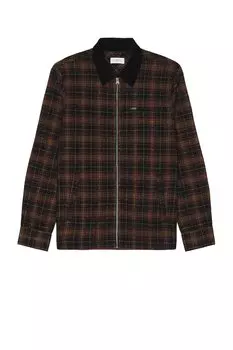 Рубашка SATURDAYS NYC Ryan Zip Front Flannel, черный