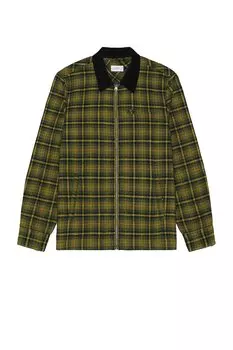 Рубашка SATURDAYS NYC Ryan Zip Front Flannel, цвет Mayfly