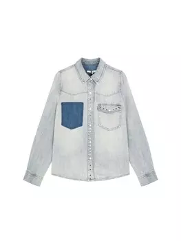 Рубашка Scalpers, цвет Blue/Indigo