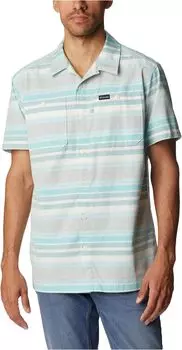 Рубашка Scenic Ridge Short Sleeve Columbia, цвет Bamboo Forest Stripe
