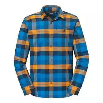 Рубашка Schffel, цвет blau/zimtbraun