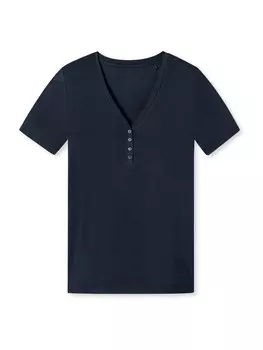 Рубашка SCHIESSER Mix+Relax, синий