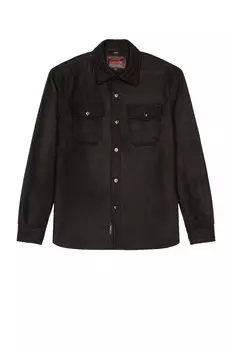 Рубашка Schott CPO Wool, черный