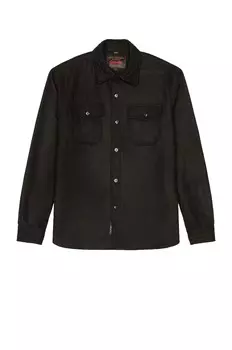 Рубашка Schott CPO Wool, черный