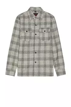 Рубашка Schott Nyc Plaid Cpo, цвет Heather Grey