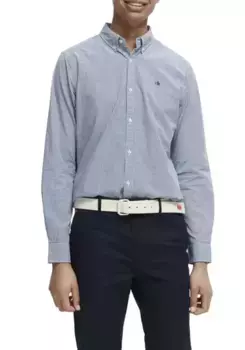 Рубашка Scotch & Soda с длинными рукавами, приталенного кроя, белый