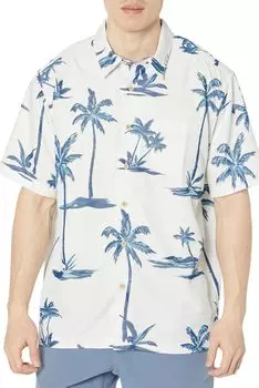 Рубашка Sea Breezer Short Sleeve Woven Quiksilver, цвет Dusk Blue