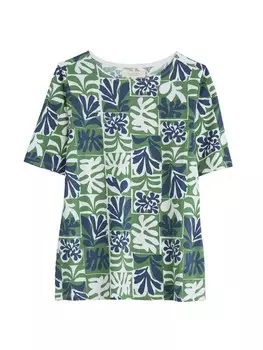 Рубашка Seasalt Cornwall Poisson, зеленый