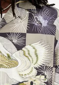 Рубашка SEBASTIAN SS AllSaints, серый