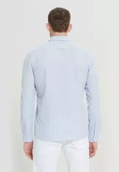 Рубашка Seersucker Patterned AC&CO / ALTINYILDIZ CLASSICS, светло-голубая