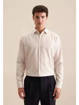 Рубашка Seidensticker, бежевый