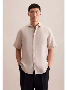 Рубашка Seidensticker, бежевый