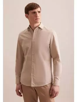 Рубашка Seidensticker, бежевый
