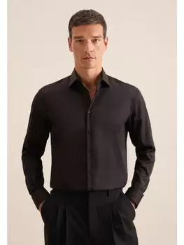 Рубашка Seidensticker Business Hemd Regular, черный